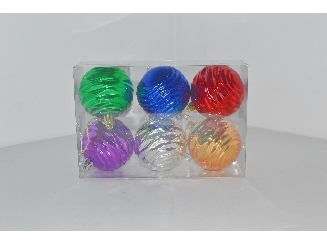 Набор цветных шаров 6 шт  / 6 см. LRE6006-200